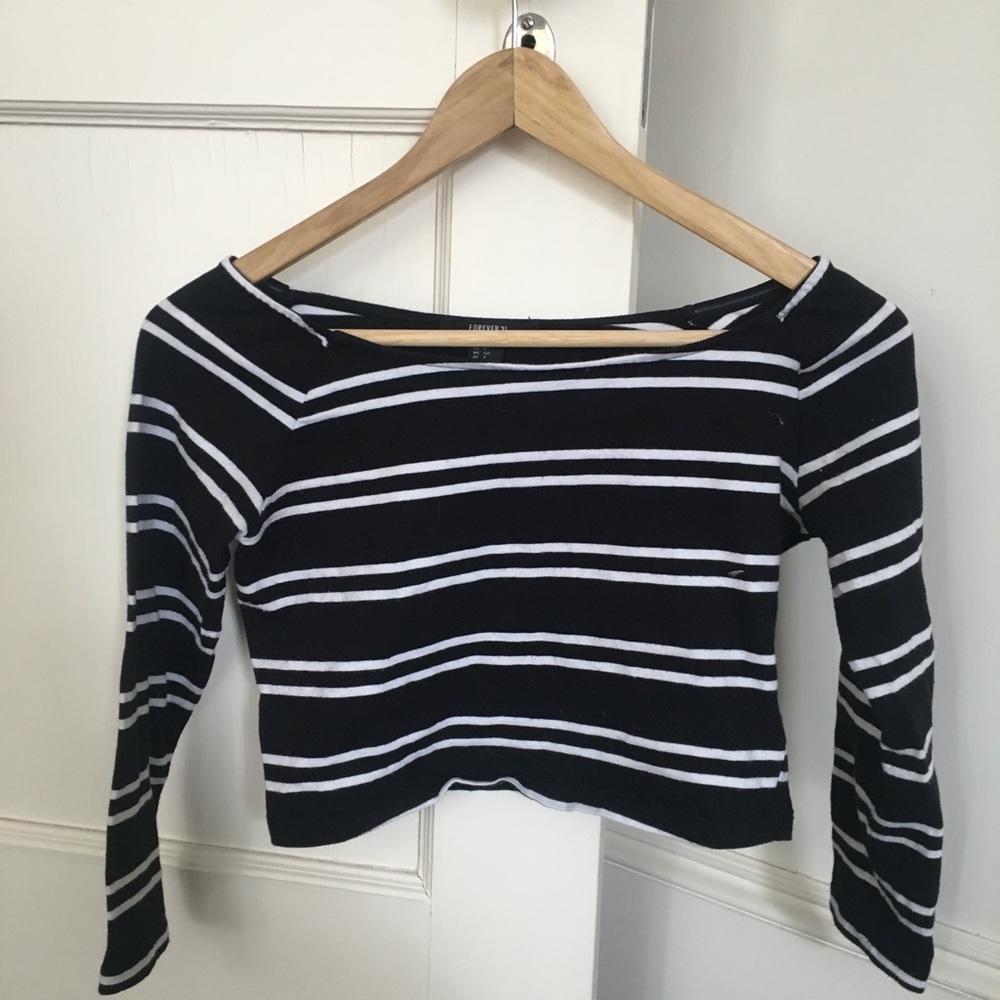 Forever 21 boatneck crop top